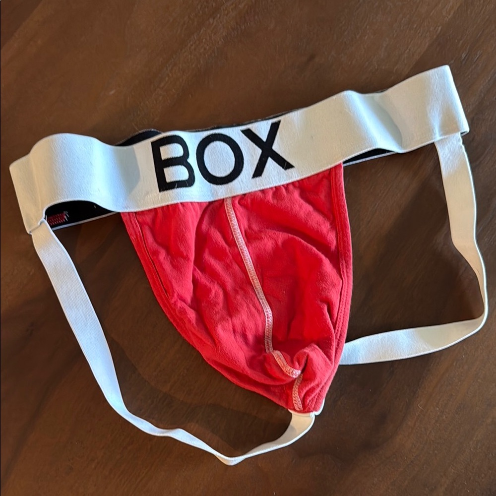Red Briefs with Supportive Design and Elastic Straps